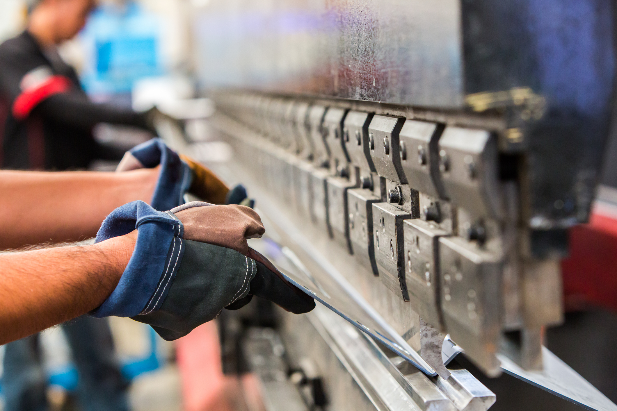 Sheet metal bending in a factory