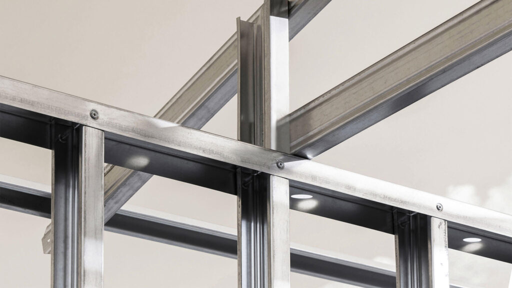 Metal framing studs & tracks.