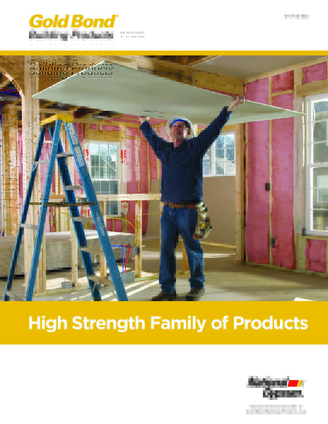 Gold Bond High Strength Products Brochure - Document Screen Grab