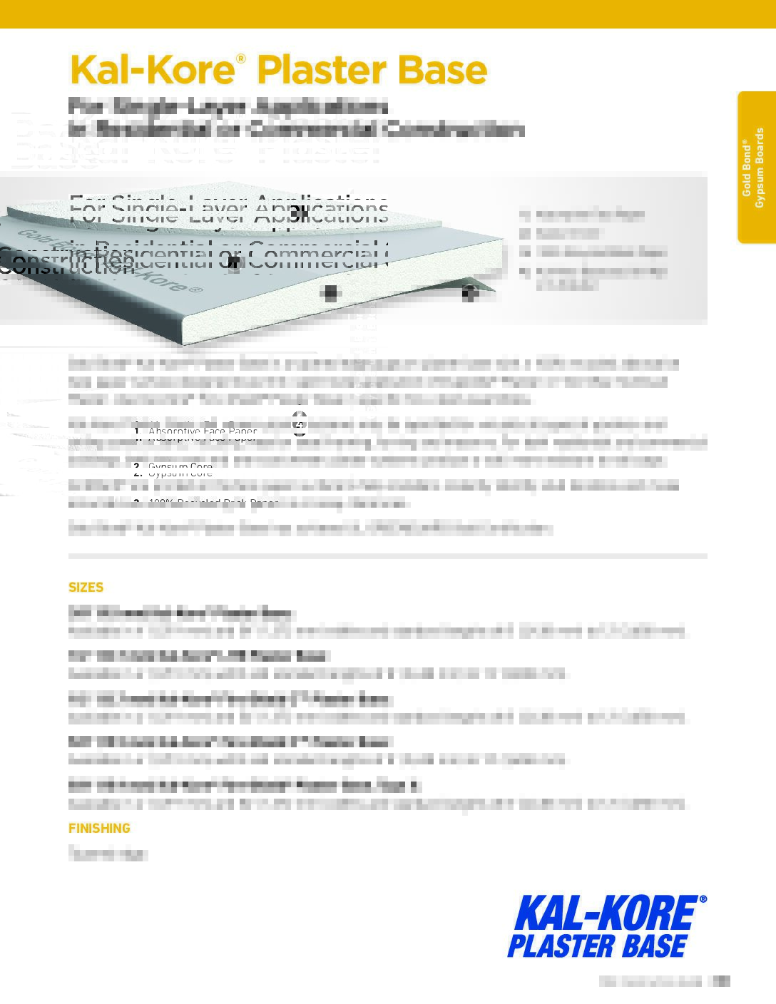 Gold Bond Kal-Kore Plaster Base NGC Construction Guide - Document Screen Grab