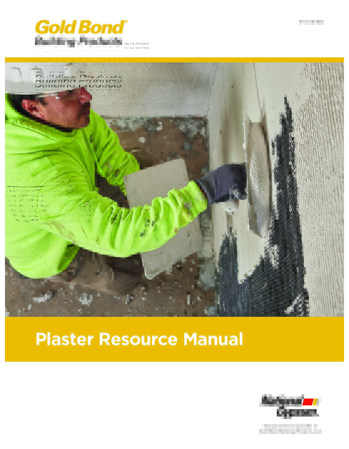Gold Bond Plaster Resource Manual - Document Screen Grab