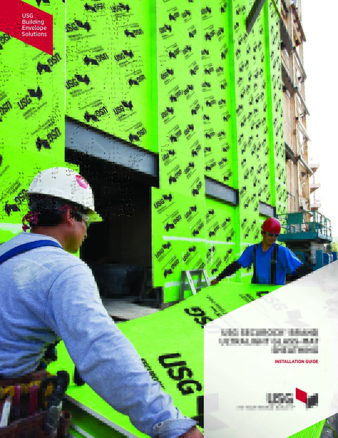 USG Securock Glass Mat Sheathing Installation Guide - Document Screen Grab