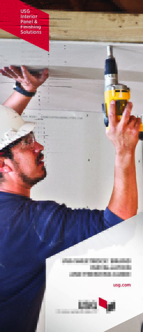 USG Sheetrock Gypsum Panels Installation Guide - Document Screen Grab